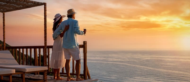 Honeymoon couple enjoying a 5-day goa tour package