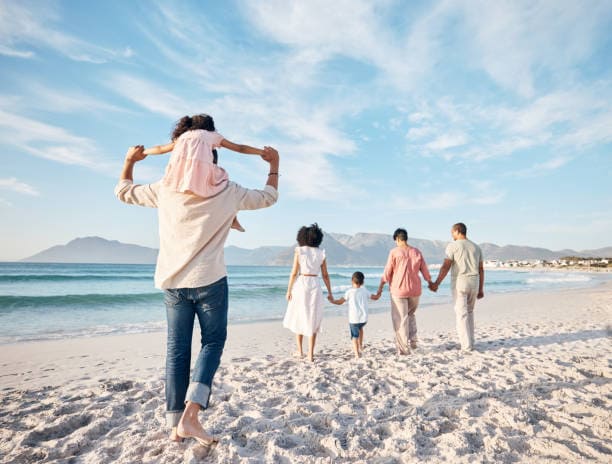 Family enjoying a premium Goa vacation
